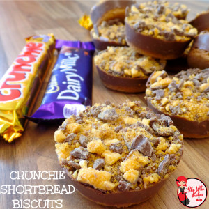 Crunchie Shortbread Biscuits
