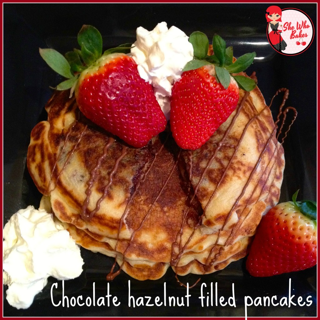 Chocolate hazelnut filled pancakes She Who Bakes