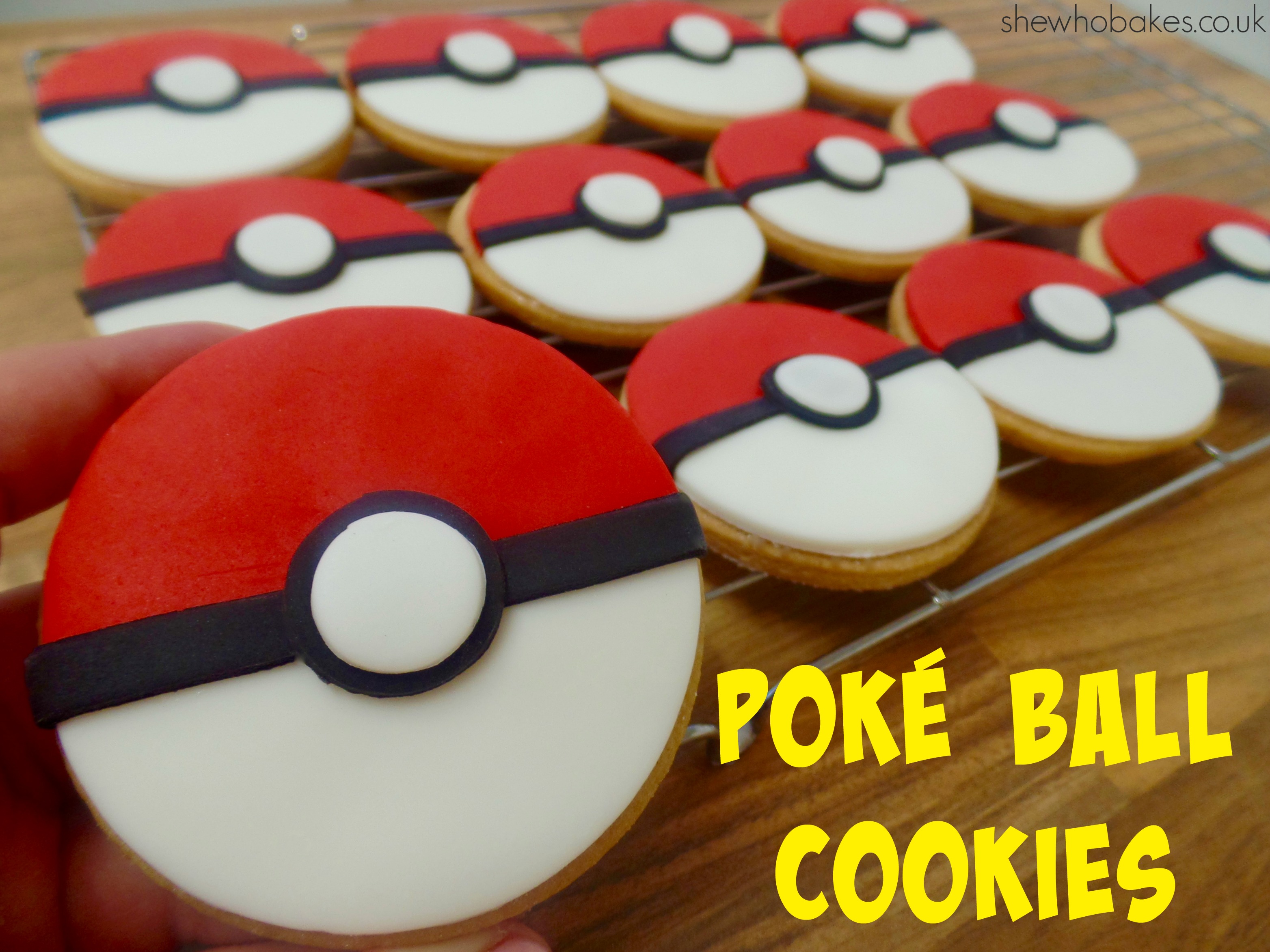 Poké Ball Cookies - She Who Bakes